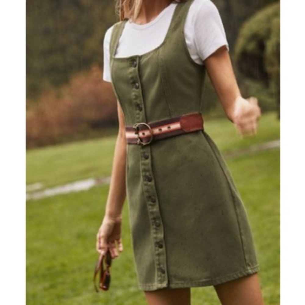 RARE NWT UO Denim Button Up Dress